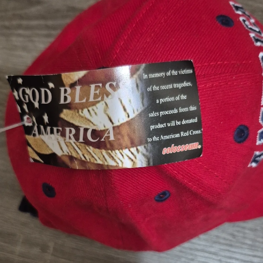 Colosseum Red Patriotic Baseball Cap